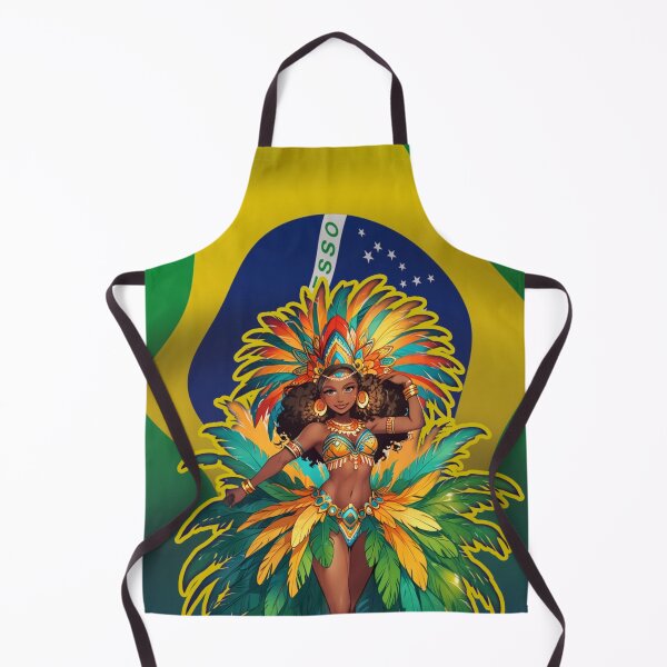 Item preview, Brazilian samba dancer carnival illustration designed and sold by La Loca.