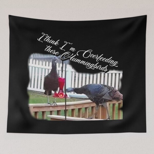 Item preview, OVERFED HUMMINGBIRDS designed and sold by THE AMERICAN TEEVANGELIST.