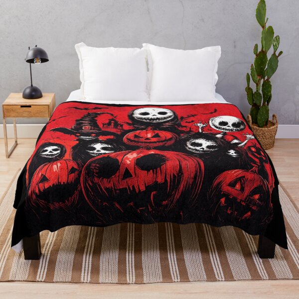 Item preview, Grinning Pumpkin Heads and Creepy Skull Crew in Red designed and sold by Momochi-studio.