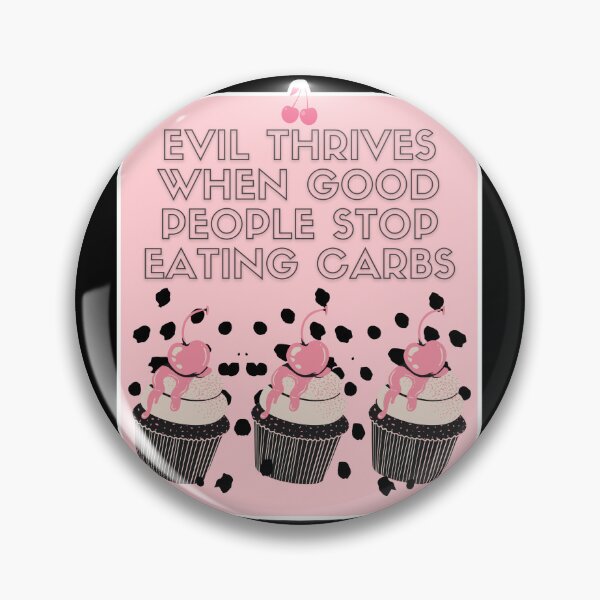 Item preview, Carbs Are Not Evil Cherry Cupcakes designed and sold by Renata Illustrata.