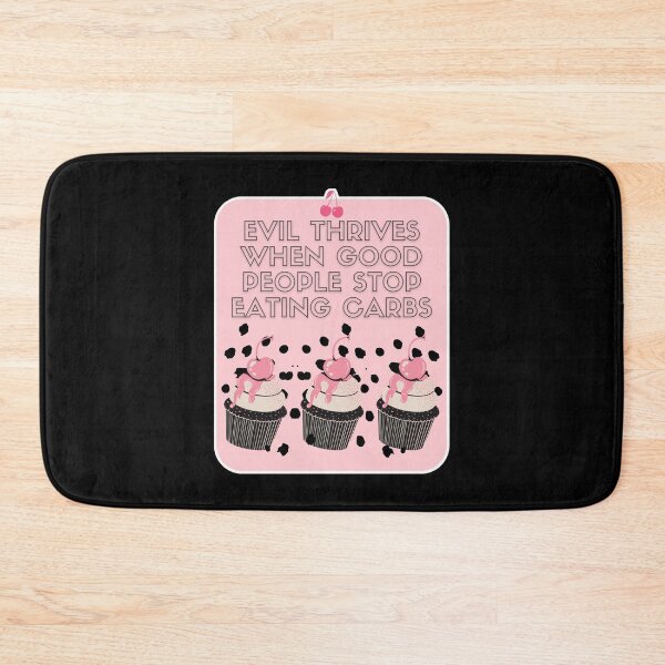 Item preview, Carbs Are Not Evil Cherry Cupcakes designed and sold by Renata Illustrata.