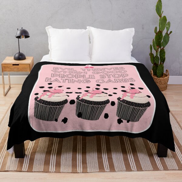 Item preview, Carbs Are Not Evil Cherry Cupcakes designed and sold by Renata Illustrata.