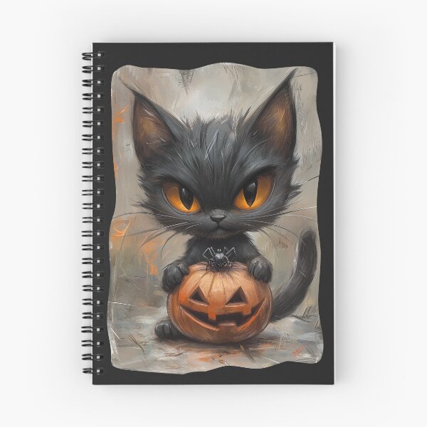 Item preview, Cute Halloween Kitty with Pumpkin designed and sold by sheprint.