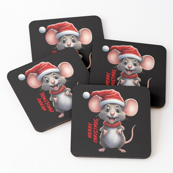 Item preview, Christmas Mouse Merry Christmas Cat Animals Mouse designed and sold by Design_Your_Day.