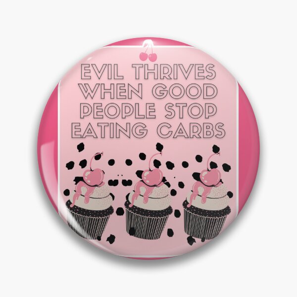 Item preview, Carbs Are Not Evil Cherry Cupcakes designed and sold by Renata Illustrata.