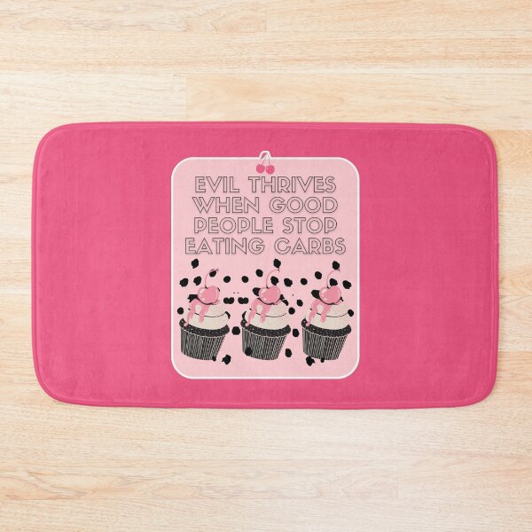 Item preview, Carbs Are Not Evil Cherry Cupcakes designed and sold by Renata Illustrata.