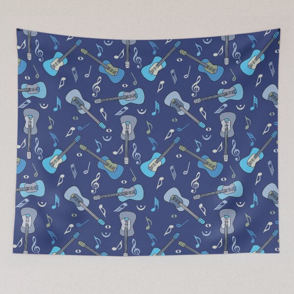 Item preview, Notas musicales de Blue Guitars designed and sold by BartholGraphics.