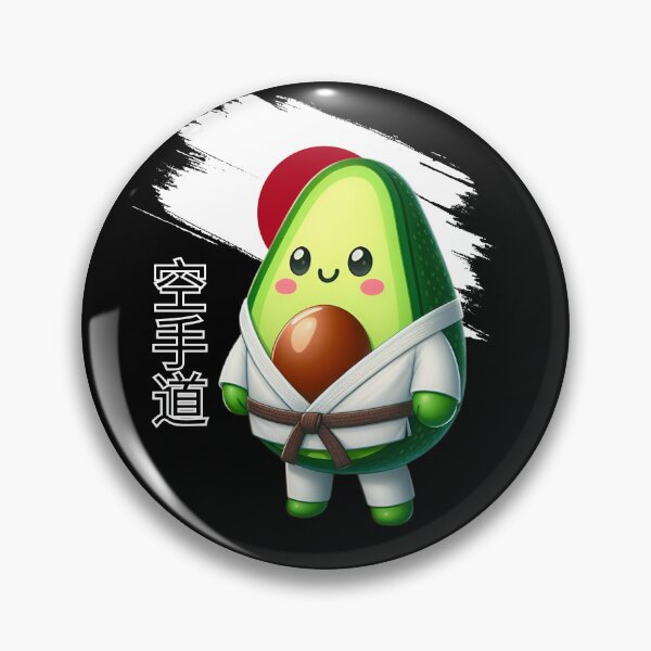 Artikelvorschau, Avocado kawaii japanischer Karateka entworfen und verkauft von ZerpaGiovanna.