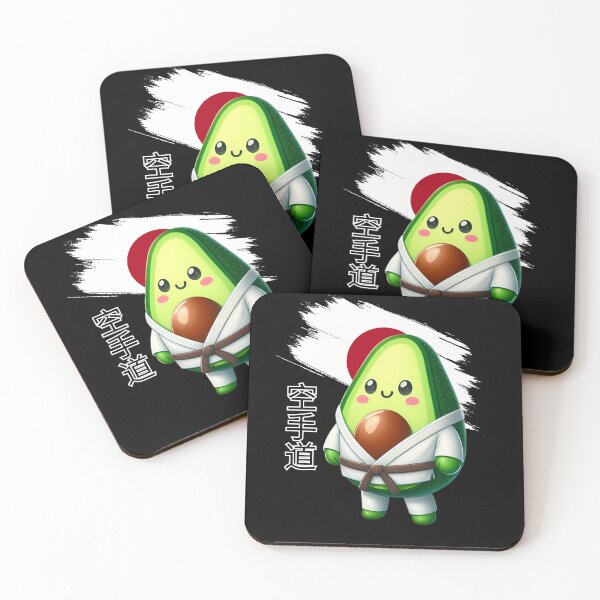 Artikelvorschau, Avocado kawaii japanischer Karateka entworfen und verkauft von ZerpaGiovanna.