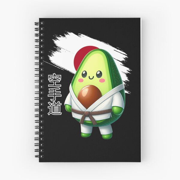 Artikelvorschau, Avocado kawaii japanischer Karateka entworfen und verkauft von ZerpaGiovanna.