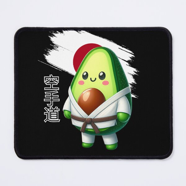 Item preview, avocado kawaii japanese karateka designed and sold by ZerpaGiovanna.