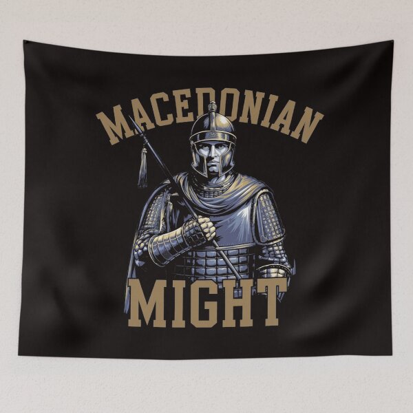 Artikelvorschau, Mazedonischer Machtkrieger T-Shirt entworfen und verkauft von HOMEDESIGNPRINT.