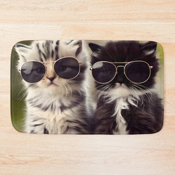 Item preview, Childless cat lady (2 cats with sunglasses)  designed and sold by HofTao.