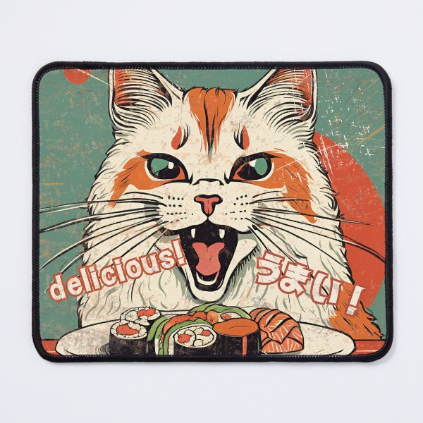 Item preview, Sushi is delicious! Street cat version designed and sold by siamnekochan.