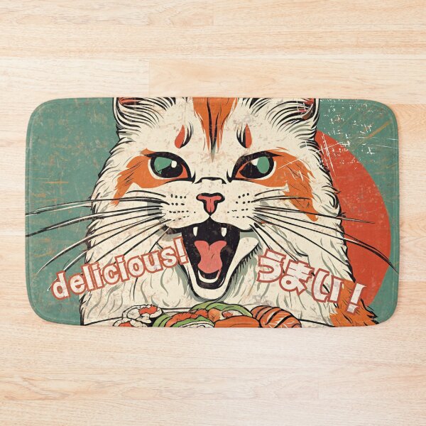 Item preview, Sushi is delicious! Street cat version designed and sold by siamnekochan.