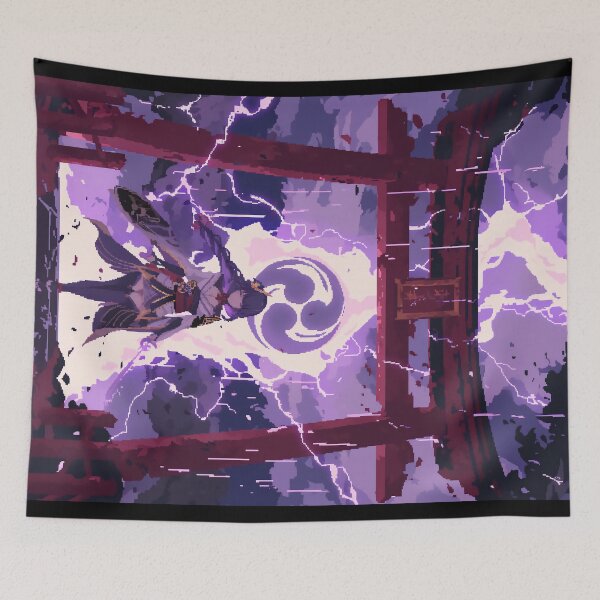 Item preview, Raiden Shogun Pixel Art designed and sold by SchellStation.