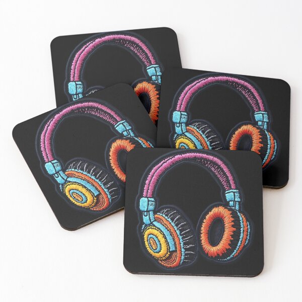 Item preview, Iron On Patches Headphones designed and sold by saloui.