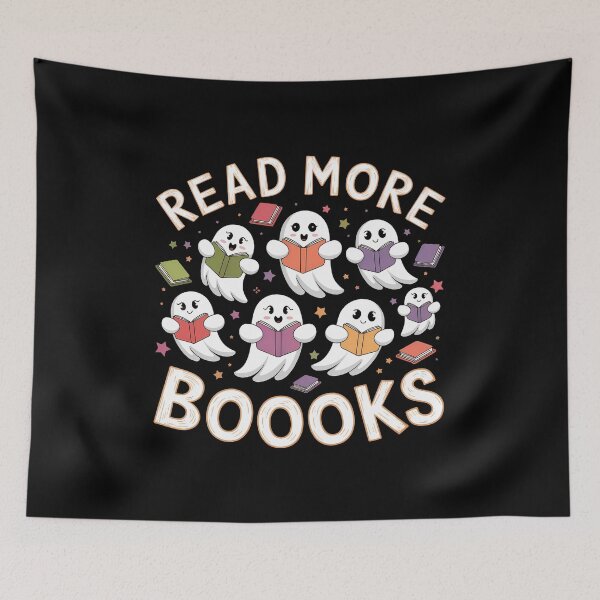 Item preview, Halloween Read More Boooks, boo, ghost designed and sold by FunnyShop4you.