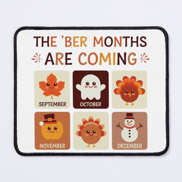 Item preview, The 'Ber Months Are Coming – Festive Fall and Winter Design designed and sold by GemBob Creations.