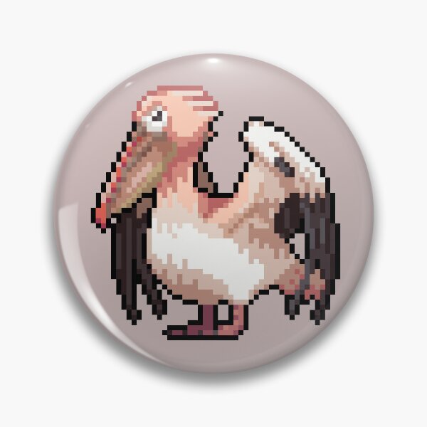 Item preview, pixel snow pelican designed and sold by Shalmons.