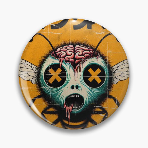 Item preview, Zombie Bee with Exposed Brain | Japanese Horror Art designed and sold by IAPICTURE.
