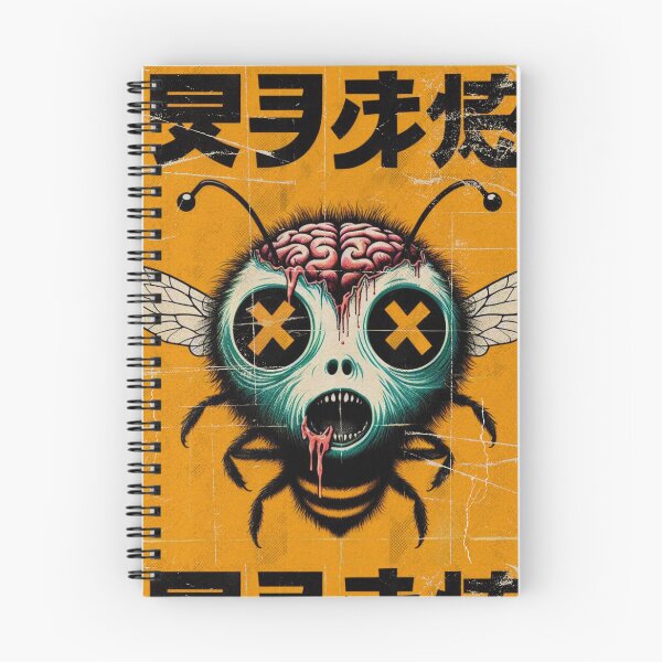 Item preview, Zombie Bee with Exposed Brain | Japanese Horror Art designed and sold by IAPICTURE.