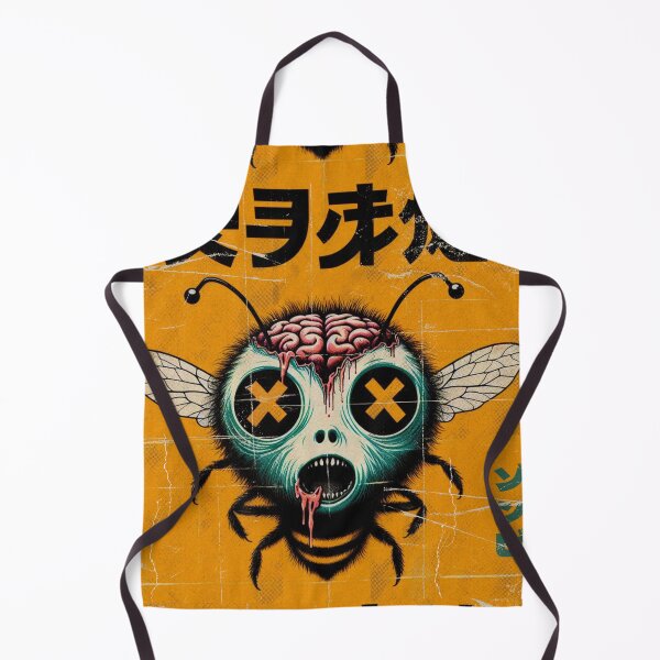 Item preview, Zombie Bee with Exposed Brain | Japanese Horror Art designed and sold by IAPICTURE.