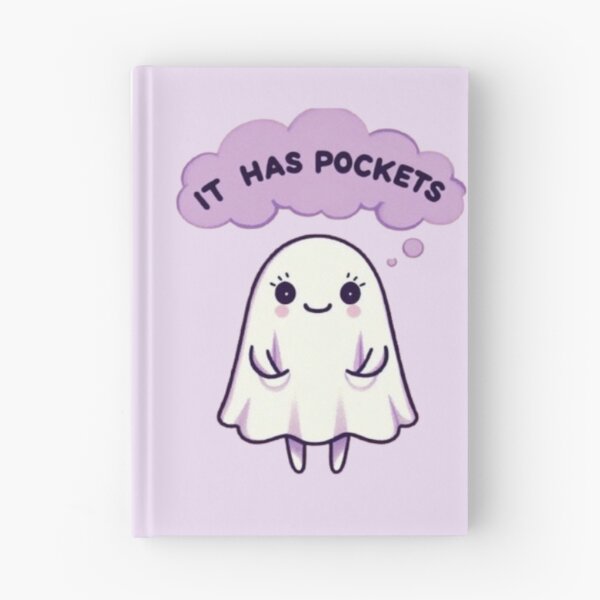 Item preview, It Has Pocket - Spooky Cute Ghost designed and sold by Fictio ⭐​⭐​⭐​⭐​⭐​.
