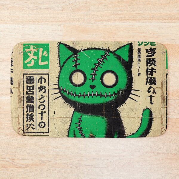 Item preview, Zombie Stitched Cat | Japanese Horror Vintage Design designed and sold by IAPICTURE.