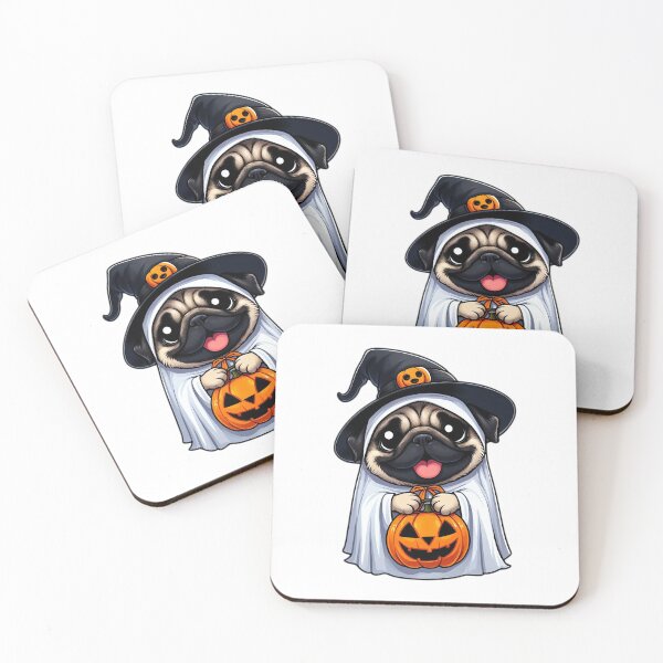 Item preview, Trick-or-Treat Ghost Pug designed and sold by EpicPaws.
