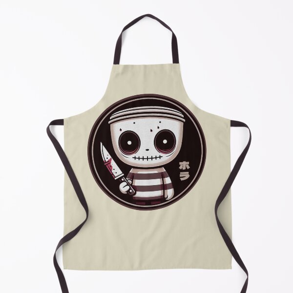 Item preview, Creepy Chibi Skeleton with Knife | Japanese Horror Art designed and sold by GALUMARKET.
