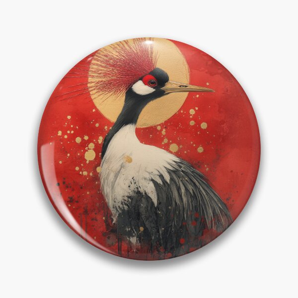 Item preview, Majestic Crane at Dawn designed and sold by Chrome-Magnet.