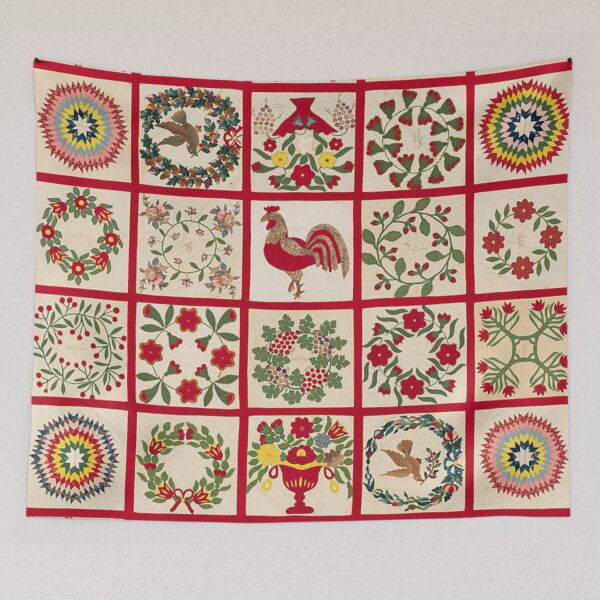 Item preview, Vintage Baltimore Quilt designed and sold by AnimaliaStar.