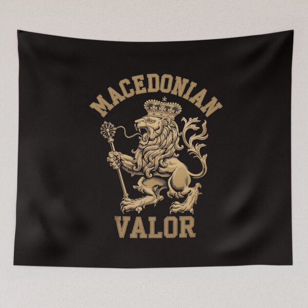 Item preview, Macedonian Valor Lion Crest T-Shirt designed and sold by HOMEDESIGNPRINT.