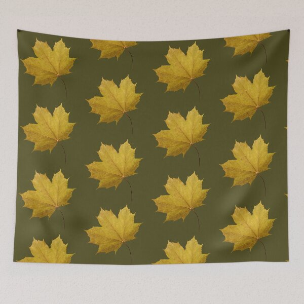 Item preview, Yellowish green maple leaf changing color for fall designed and sold by KRFNatureGifts.