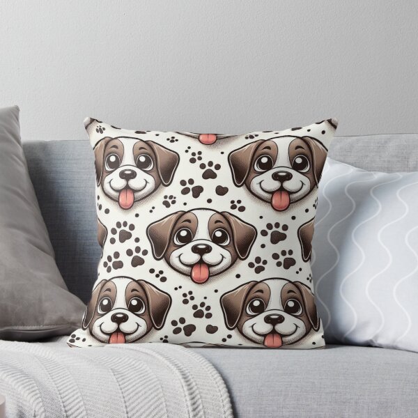 Item preview,  Smiley Cute Puppies Pattern cartoon funny  pet designed and sold by Yas_oma.