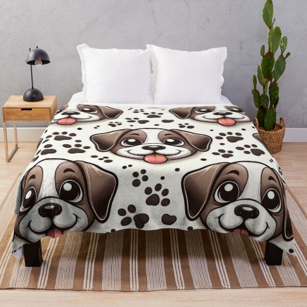 Item preview, Smiley Cute Puppies Pattern cartoon funny pet designed and sold by Yas_oma.