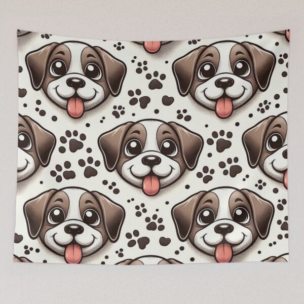 Item preview,  Smiley Cute Puppies Pattern cartoon funny  pet designed and sold by Yas_oma.