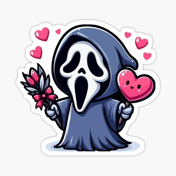 Item preview, Lovable Ghostface - Cute Horror Icon designed and sold by -DEEWOLF-.