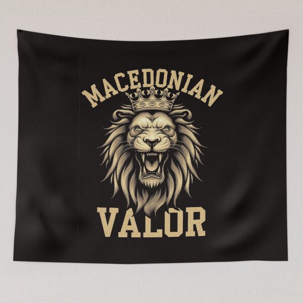 Item preview,  Macedonian Valor Lion Crest T-Shirt designed and sold by HOMEDESIGNPRINT.
