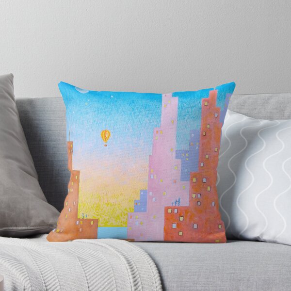 Item preview, Cityscape with Hot Air Balloon designed and sold by Gregory Pastoll.