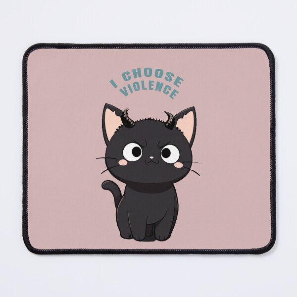 Item preview, kawaii black kitty, i choose violence designed and sold by La Loca.