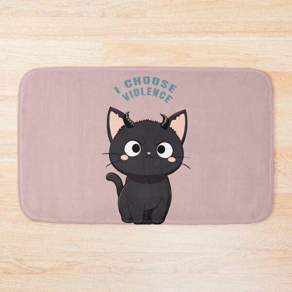 Item preview, kawaii black kitty, i choose violence designed and sold by La Loca.