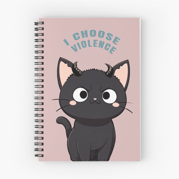 Item preview, kawaii black kitty, i choose violence designed and sold by La Loca.