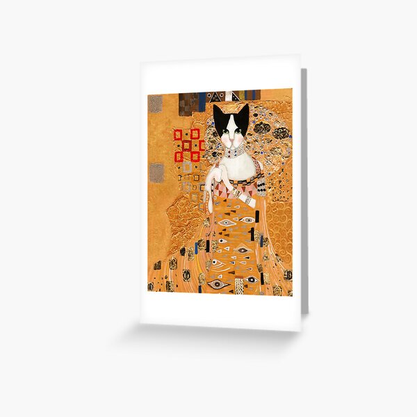 Aperçu de l'œuvre Klimt Cat créée et vendue par KilkennyCat Art.
