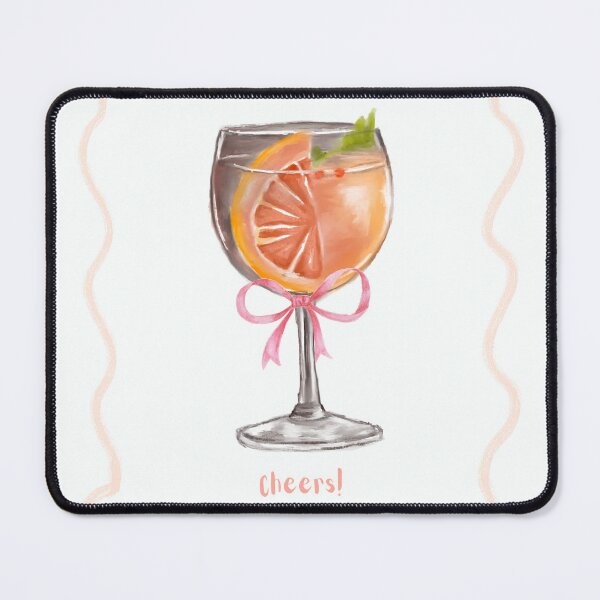 Item preview, Peach Bellini Wine Glass designed and sold by bowsbotanicals.