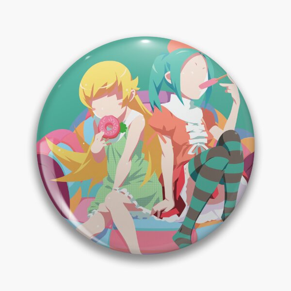 Item preview, Shinobu and Yotsugi from Monogatari Series designed and sold by matsumayuyu.
