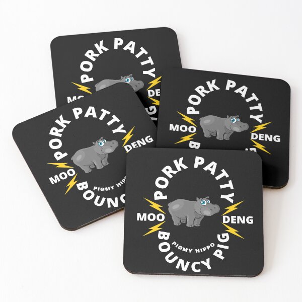 Item preview, Moo Deng Pigmy hippo from Thailand Zoo Bouncy Pig pork patty designed and sold by PerkyParakeet.