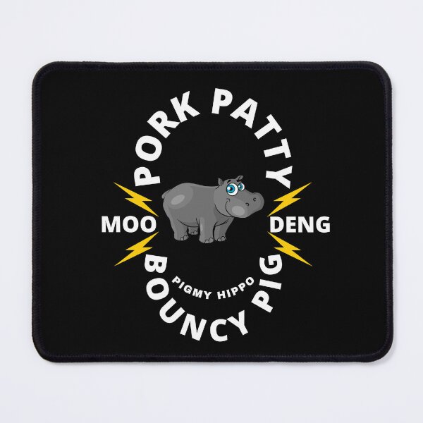 Item preview, Moo Deng Pigmy hippo from Thailand Zoo Bouncy Pig pork patty designed and sold by PerkyParakeet.