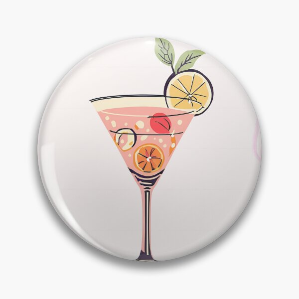 Item preview, Girly Cocktail in Wine Glass designed and sold by bowsbotanicals.